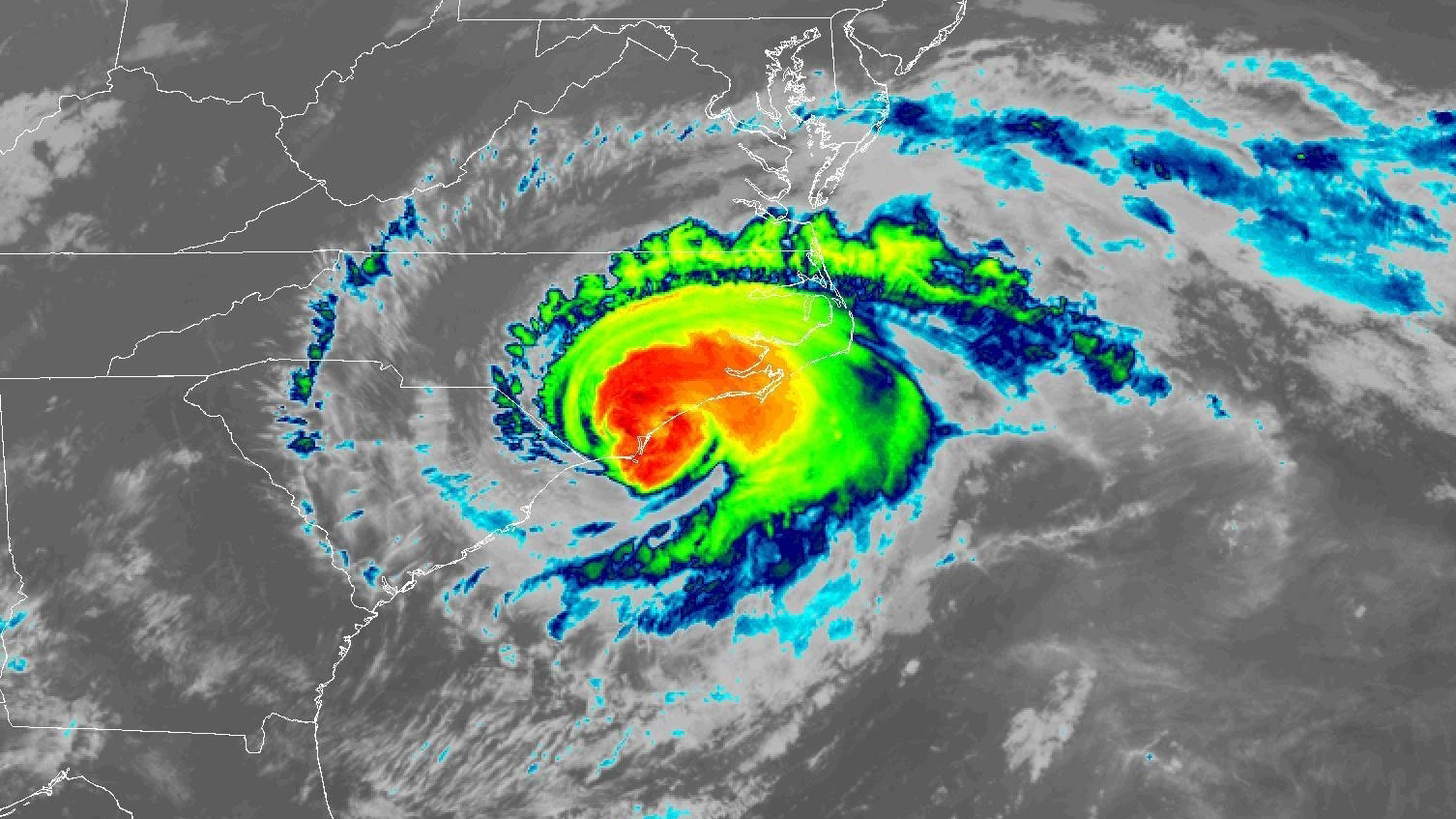 Hurricane Florence Making Landfall Near Wilmington, NC