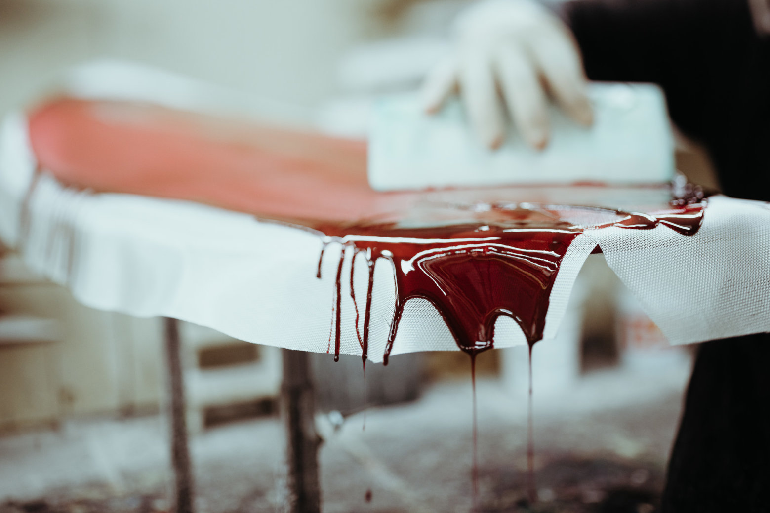 glassing a surfboard with epoxy