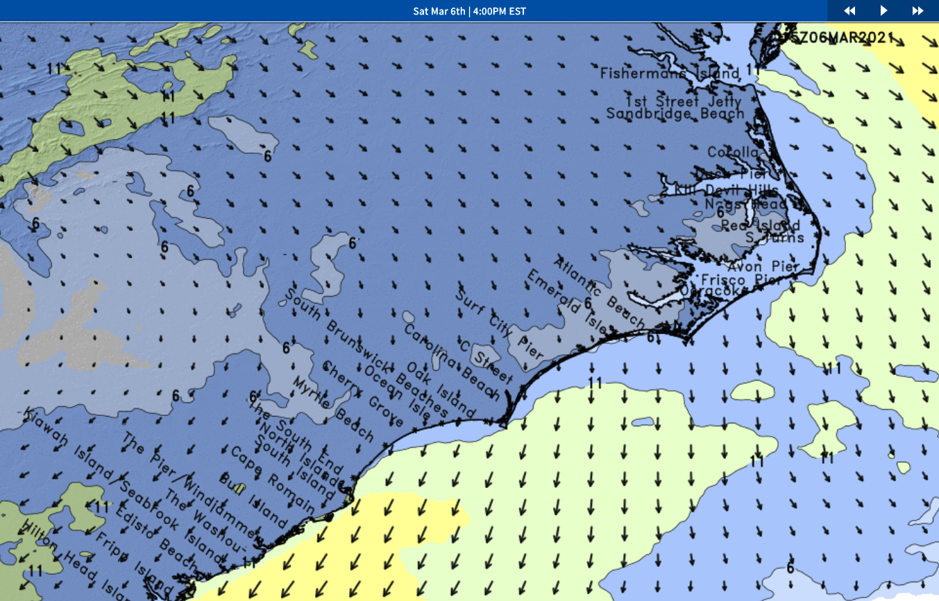 Premium Northern Outer Banks Weather Forecast for Storms, Swell & Surf in March 2021 Surfline
