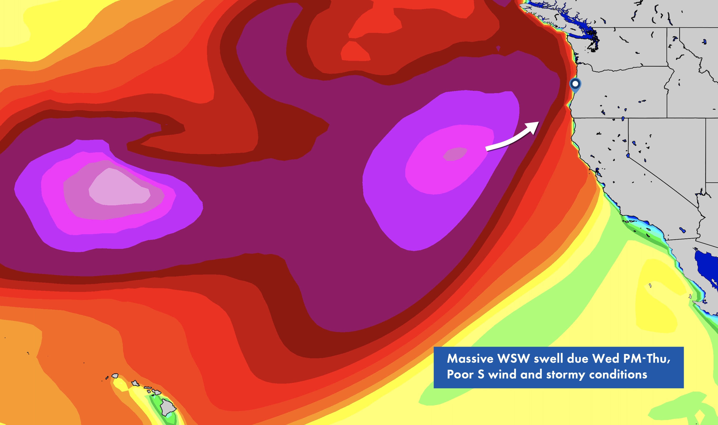 Premium Oregon Weather Forecast for Storms, Swell & Surf in December