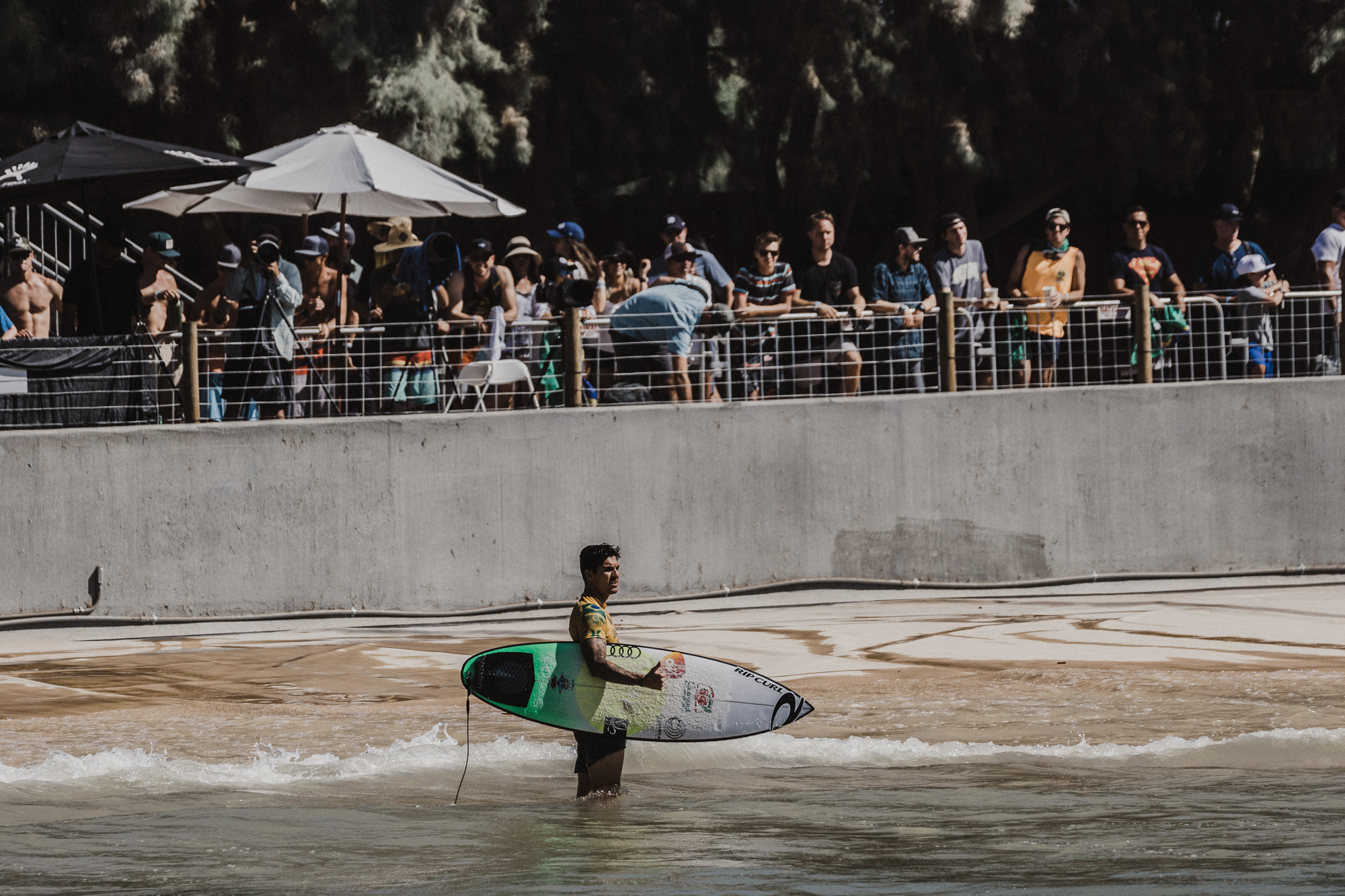 Inside Kelly Slater's Surf Ranch & Wave Pool in Lemoore, California