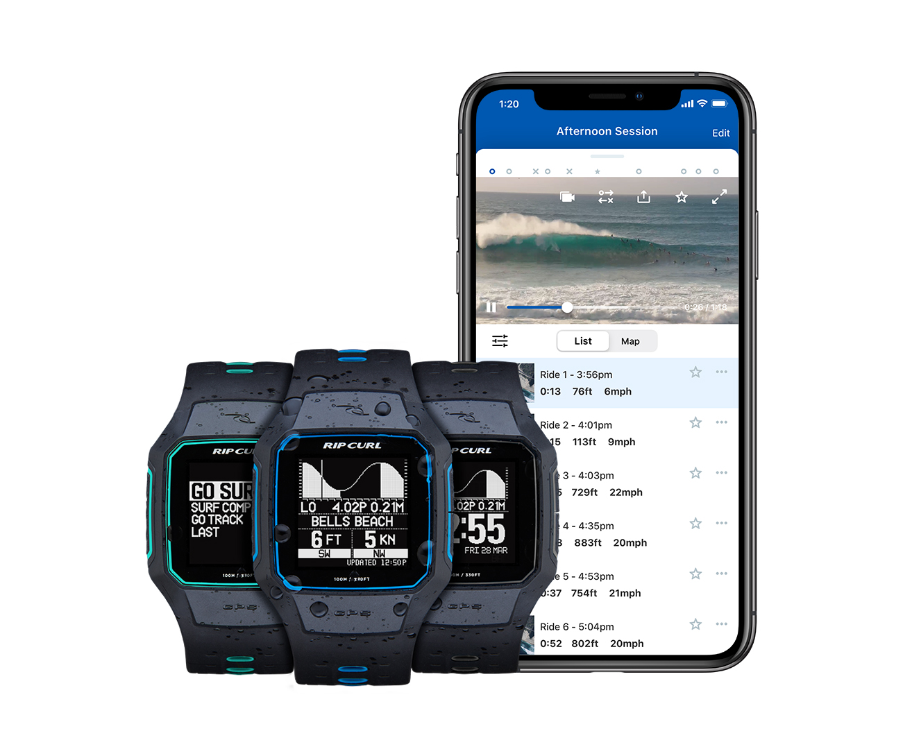 surf tracking watch