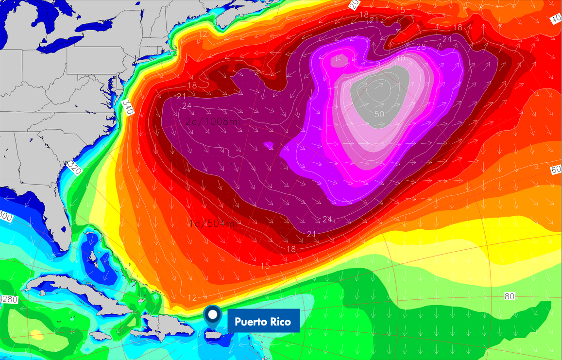 Biggest Swell of the Season Kisses the Caribbean