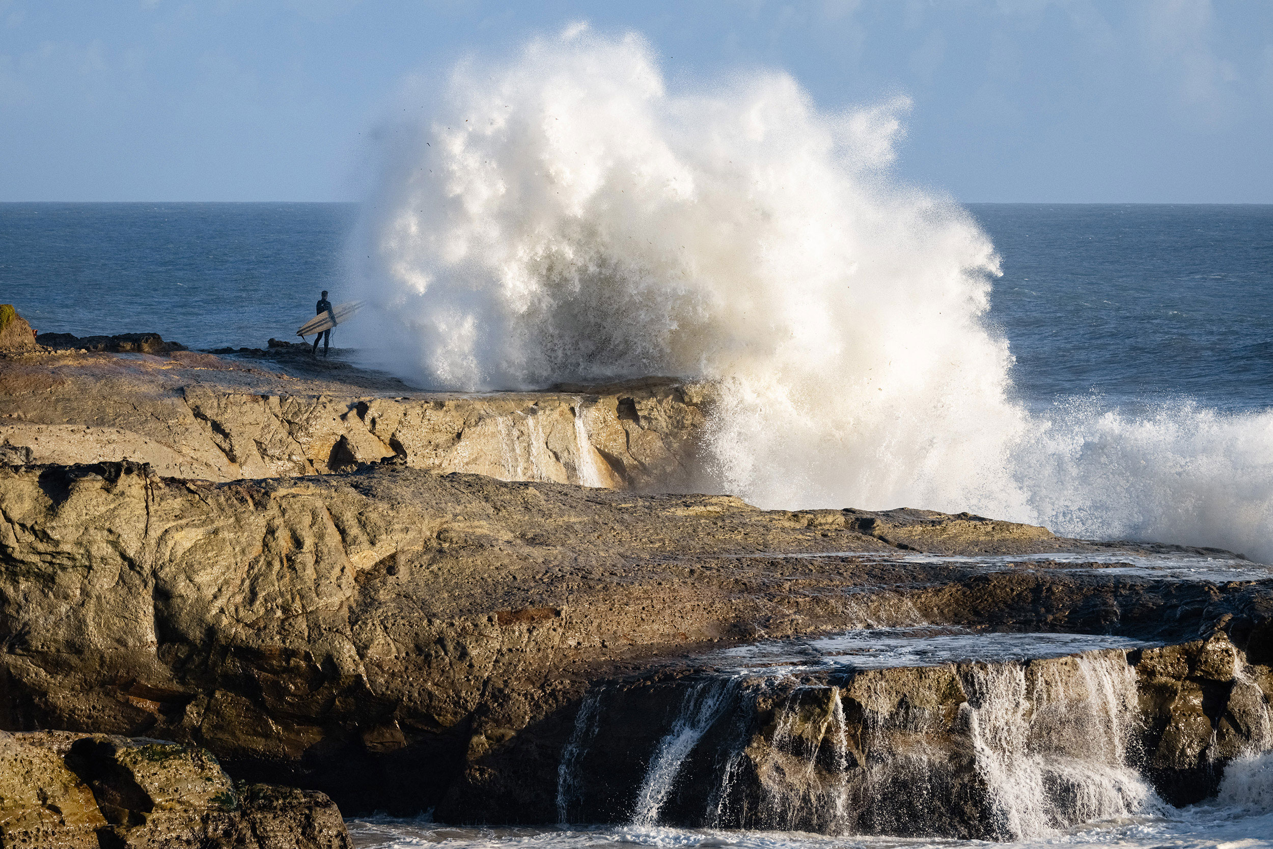 Sequence of the Week Steamer Lane PreCliff Jump Explosion