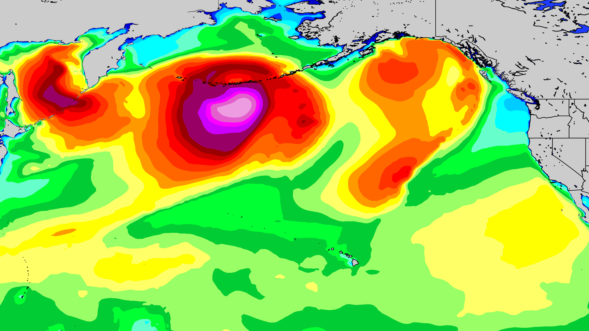 Multiple Swells, Nice Conditions Cruising Towards California