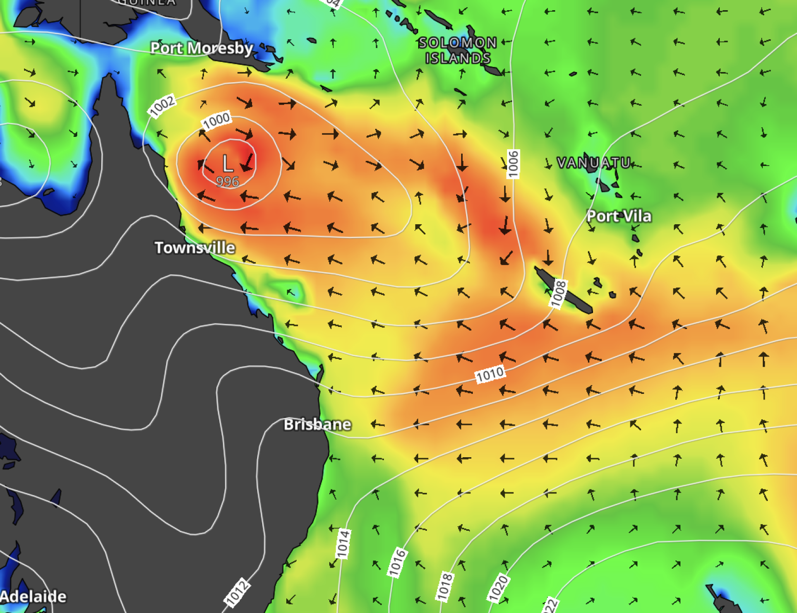 Another Cyclone, More Swell Coming Out of Coral Sea
